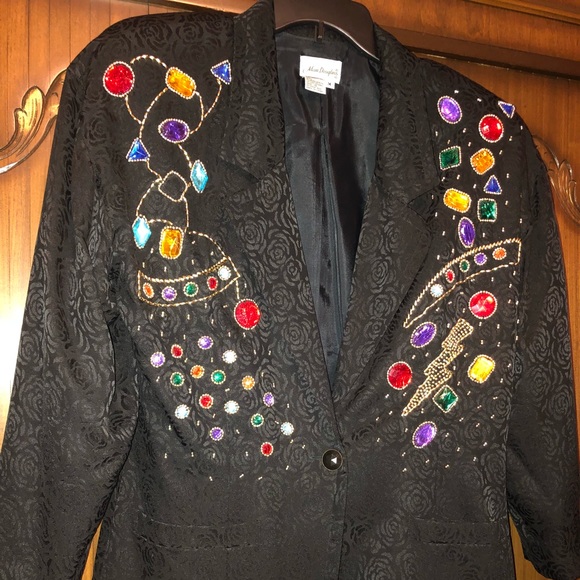 Adam Douglass Vintage Silk Blazer - Picture 2 of 6